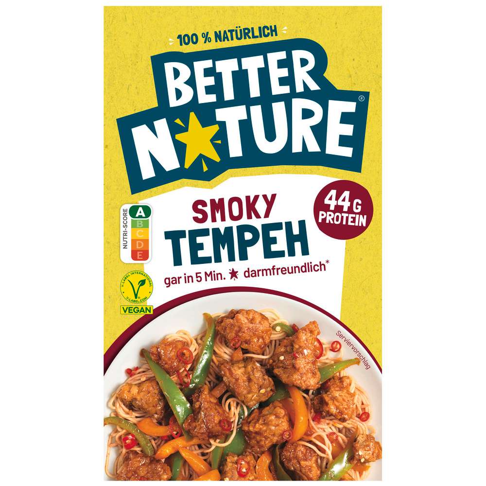Produktabbildung BetterNature Tempeh smokey, vegan