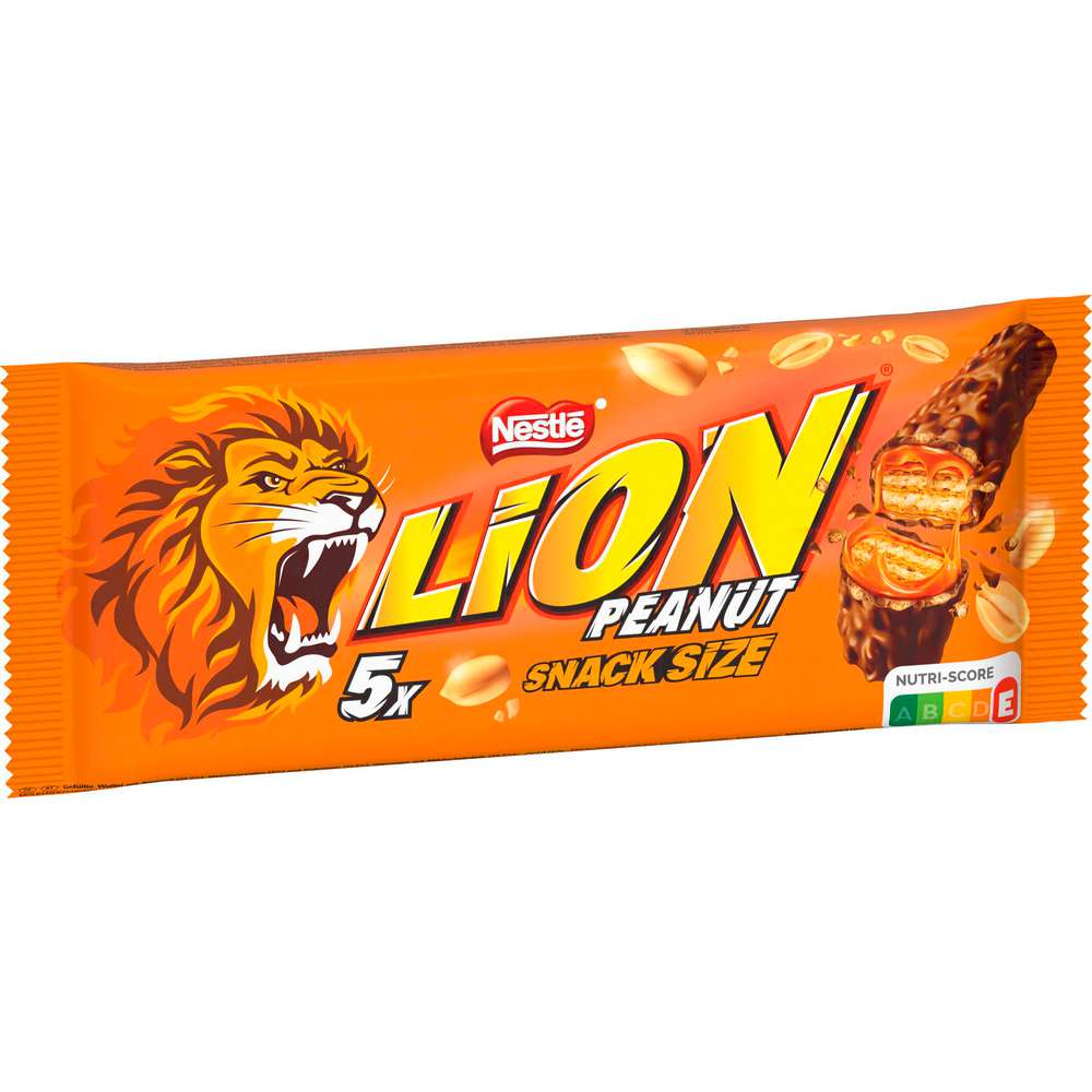 Produktabbildung Nestle Schokoriegel, Peanut Choco, mit Karamell und Erdnüssen