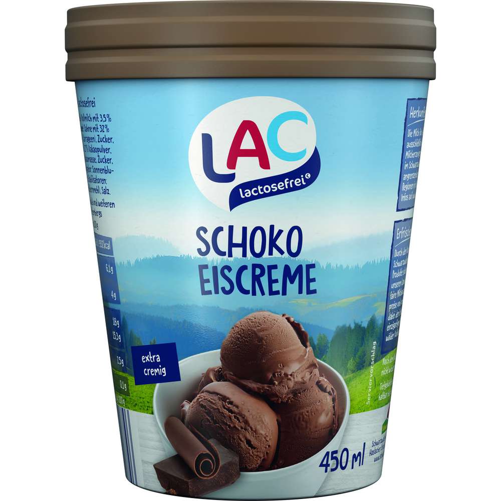 Produktabbildung LAC Eis, Schoko laktosefrei