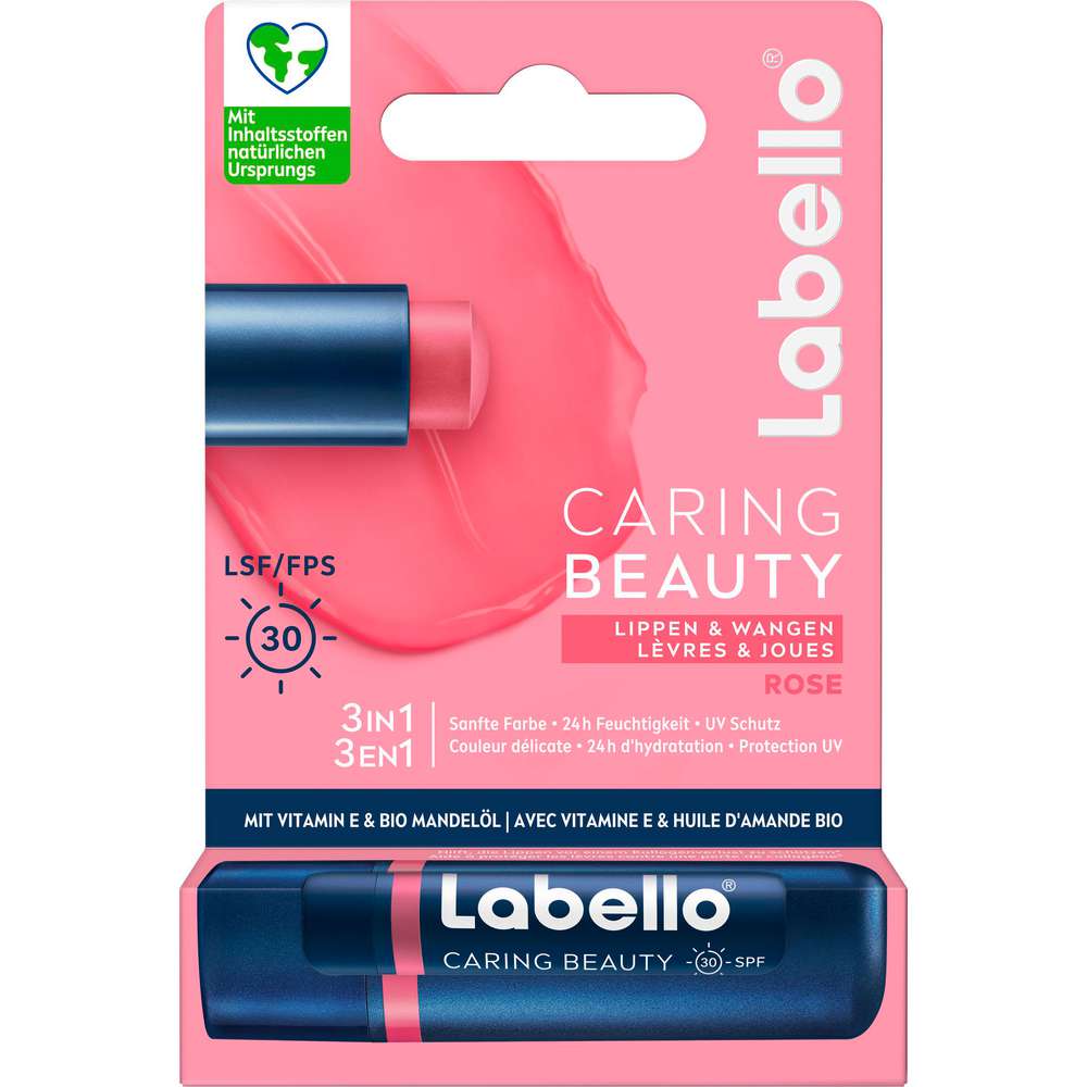 Produktabbildung Labello Lippenbalsam Caring Beauty, Rose