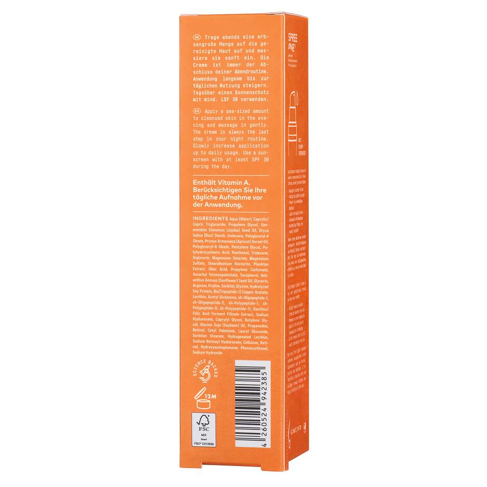 Produktabbildung No Cosmetics Ultimate Vitamin A Cream renew tønight