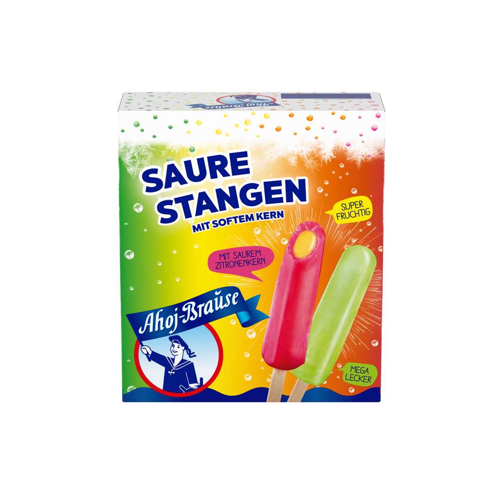 Produktabbildung Ahoj-Brause Stieleis Saure Stangen