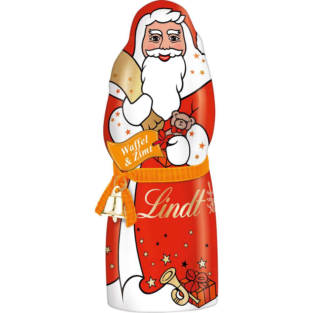 Produktabbildung Lindt Schoko-Weihnachtsmann, Waffel & Zimt