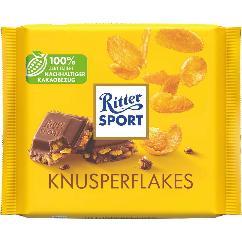 Produktabbildung Ritter Sport Tafelschokolade, Knusper Flakes