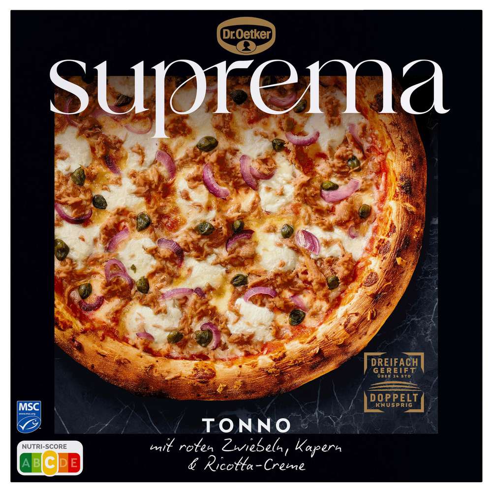 Produktabbildung Dr. Oetker Pizza Suprema Tonno, tiefgekühlt