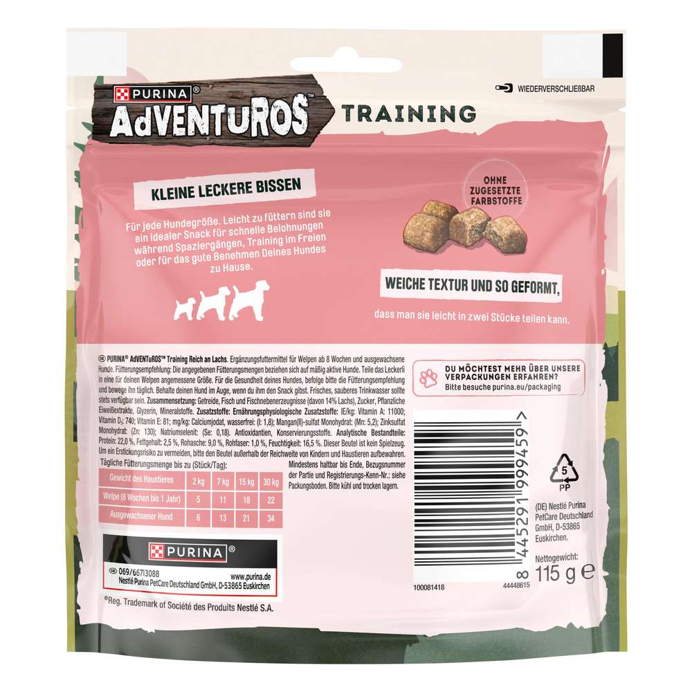 Produktabbildung Purina Hunde-Snack Adventuros Training, Lachs