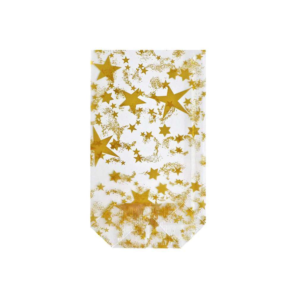Produktabbildung Braun+Company Klarsichtbeutel-Set, Goldene Sterne