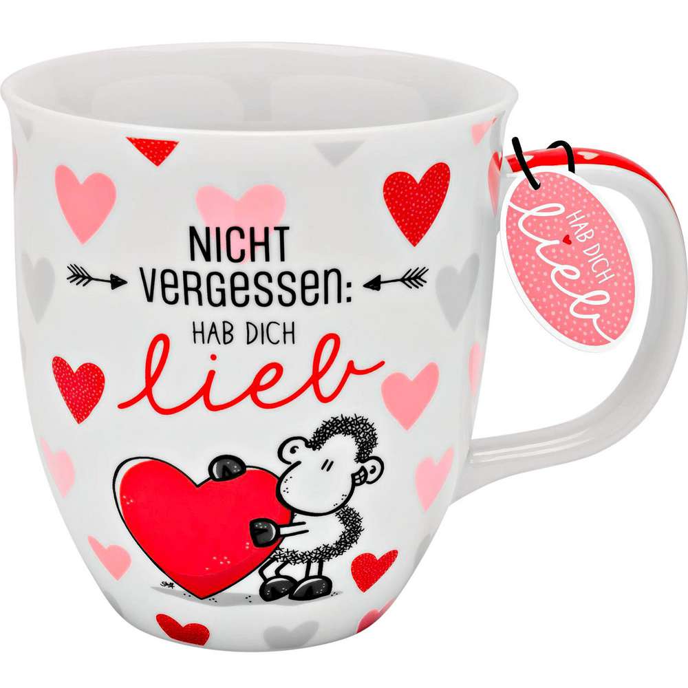 Produktabbildung Sheepworld Tasse mit Motiv Hab dich lieb