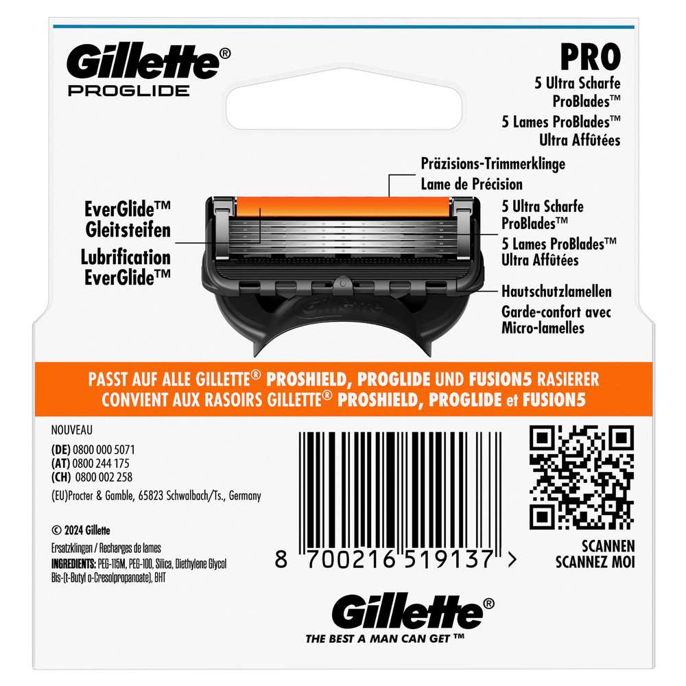 Produktabbildung Gillette ProGlide Rasierklingen