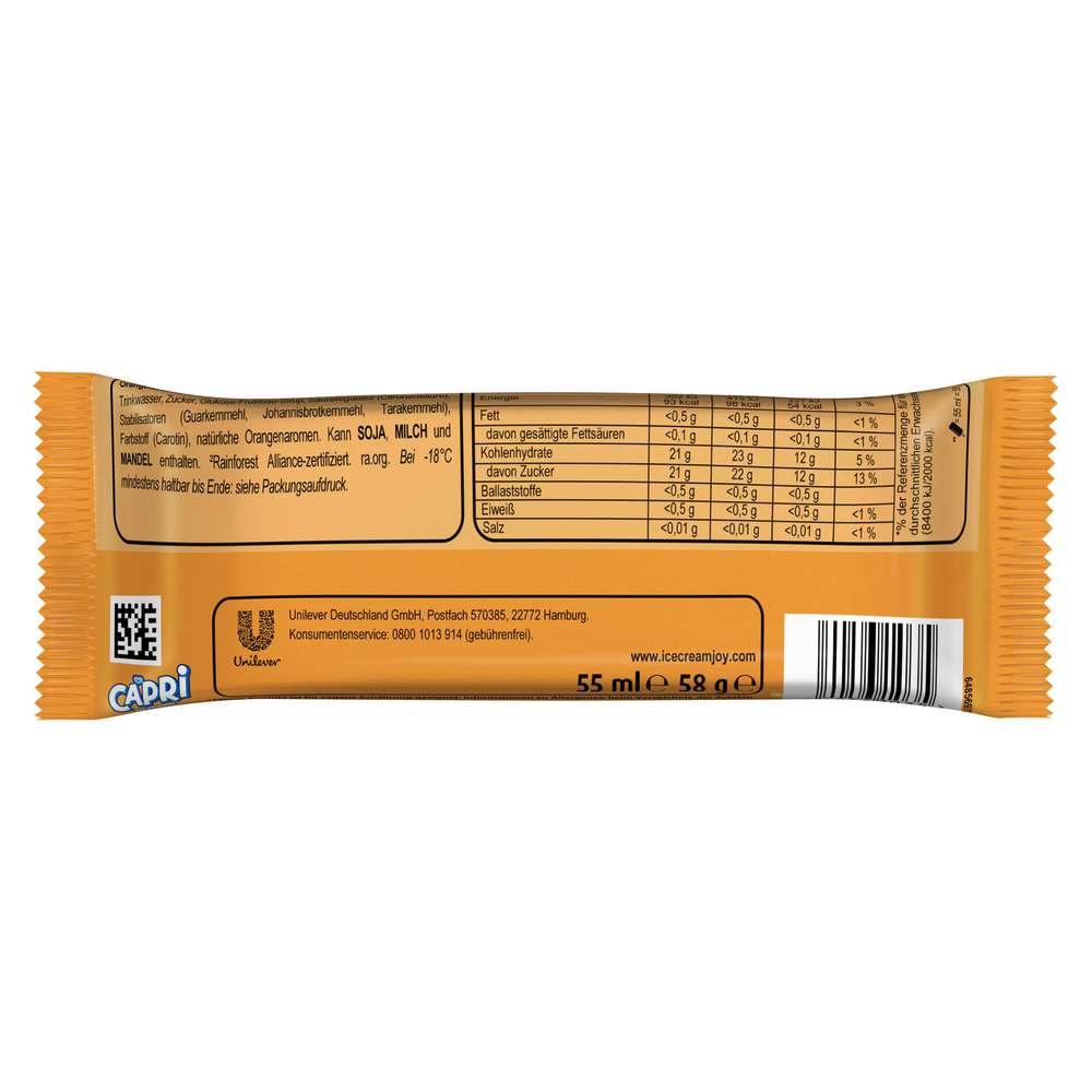 Produktabbildung Langnese Stiel-Eis Capri, Orange