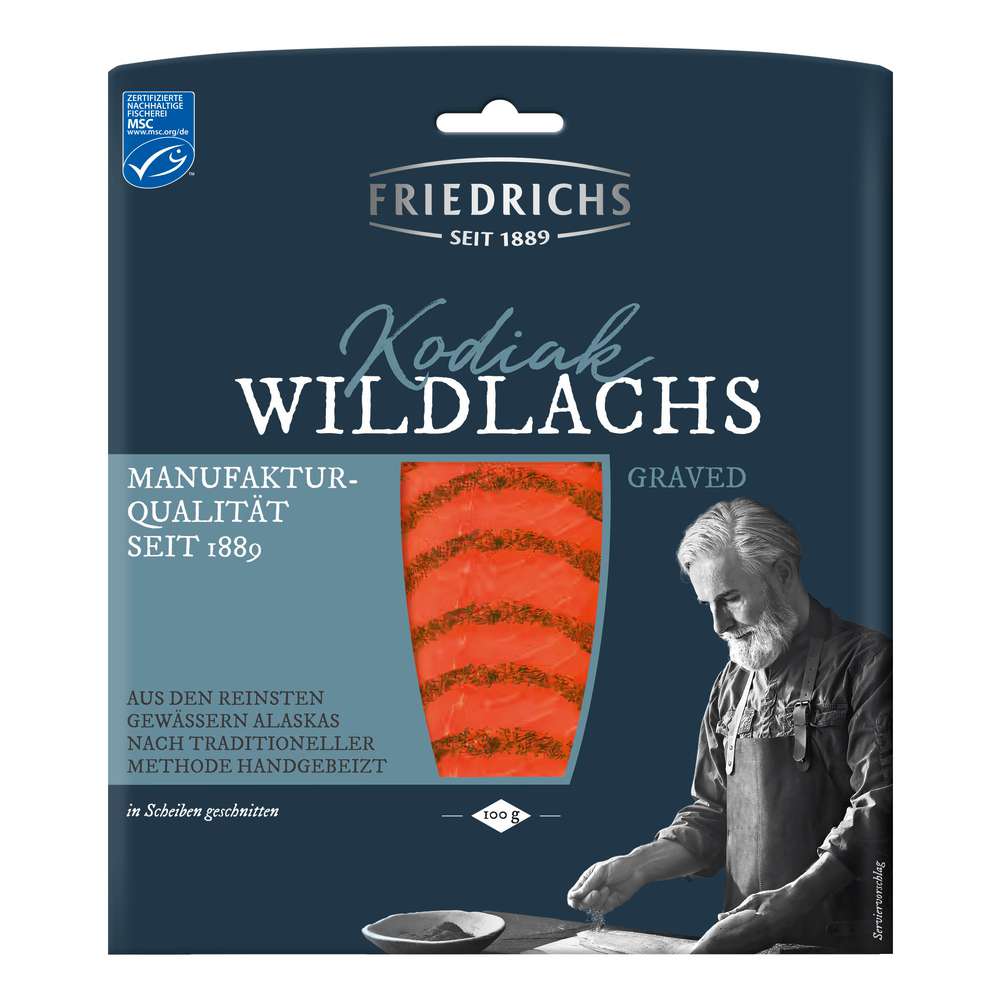 Produktabbildung Friedrichs Premium Kodiak Wildlachs, Graved