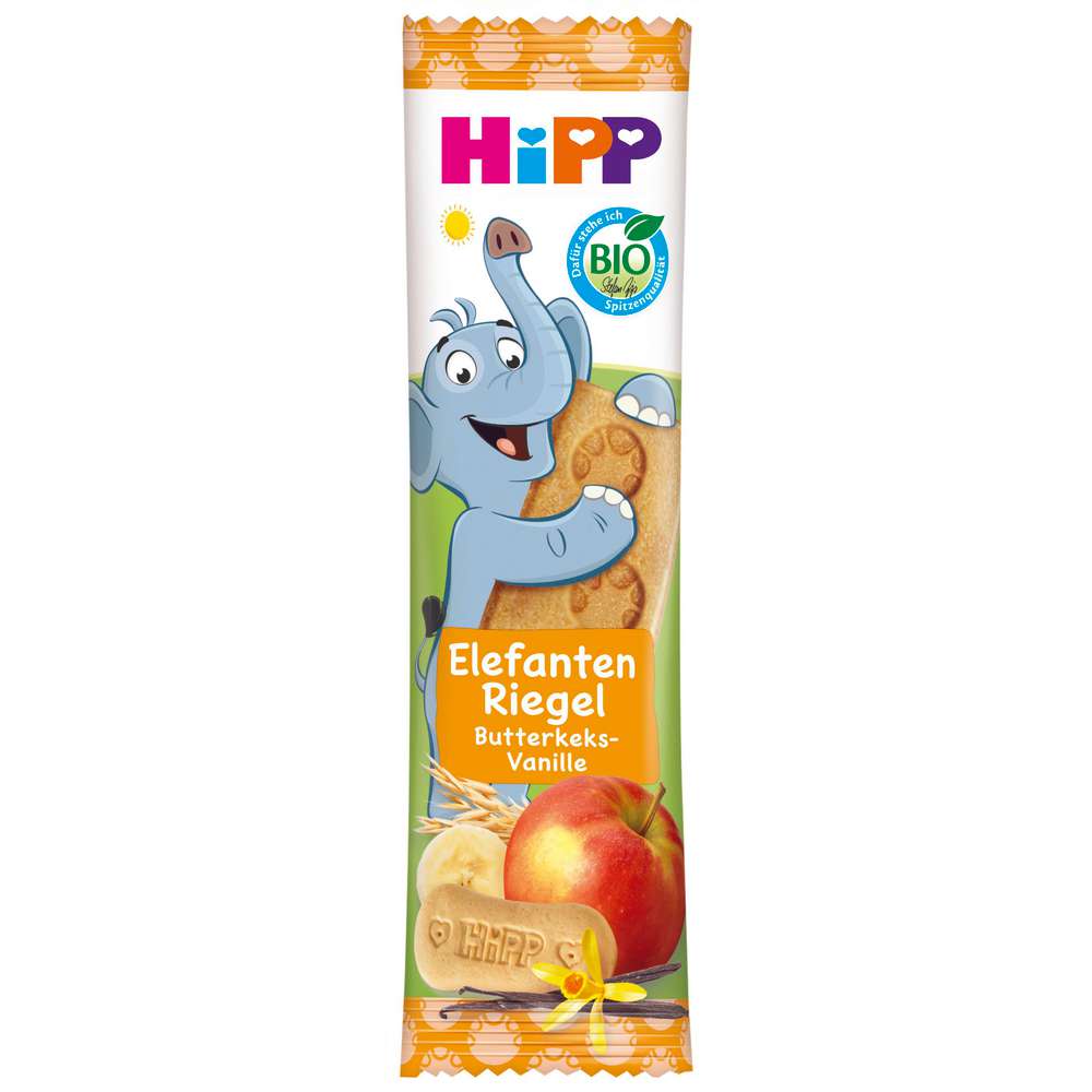 Produktabbildung Hipp Bio Kinder Müsliriegel, Butterkeks/Apfel/Vanille