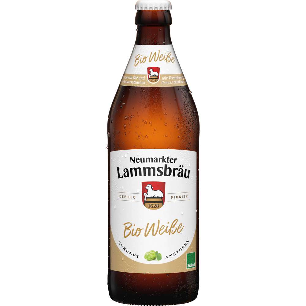 Produktabbildung Lammsbräu Helles Bayrisches Bio Weißbier 5,1% 