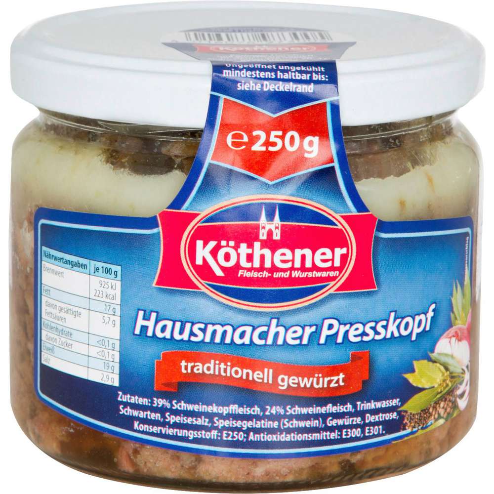Produktabbildung Köthener Hausmacher Presskopf im Glas