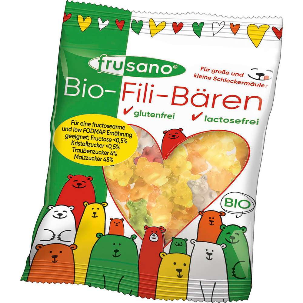 Produktabbildung Frusano Bio Fruchtgummi Fili-Bären