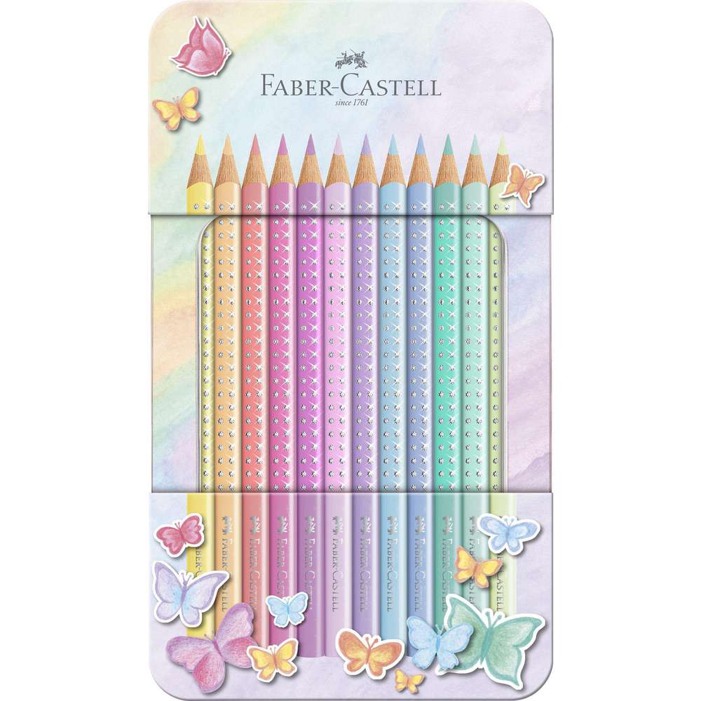Produktabbildung Faber-Castell Buntstifte Sparkle Pastell, 12 Stück