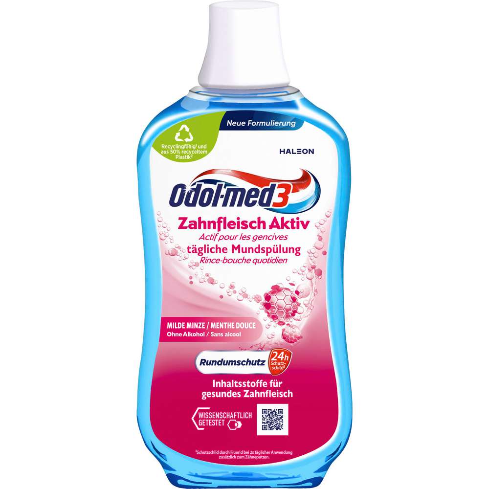 Produktabbildung Odol Med 3 Mundspülung Zahnfleisch Aktiv, Milde Minze