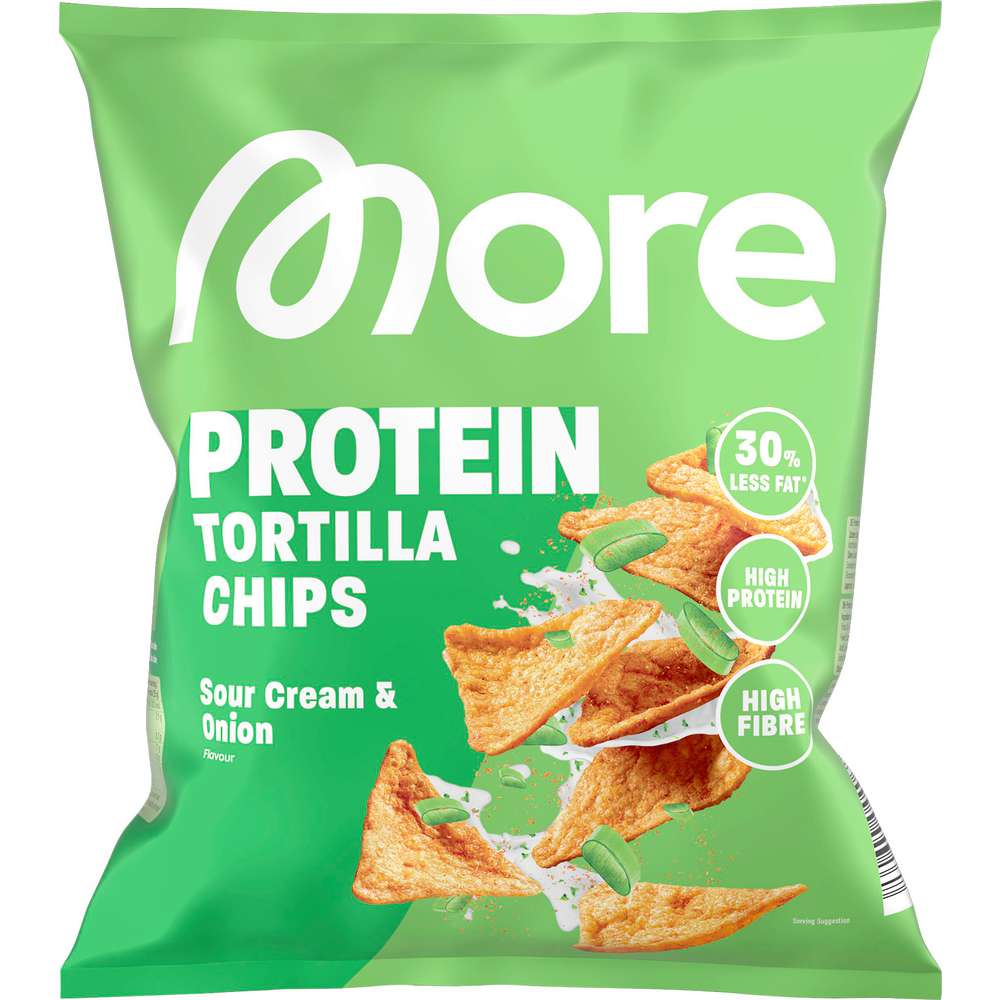 Produktabbildung More Nutrition Protein Tortilla Chips Sour & Onion