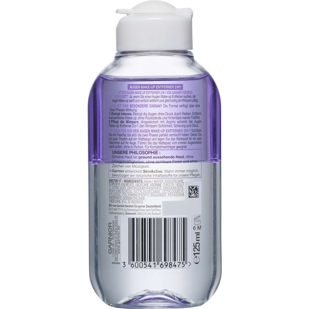 Produktabbildung Garnier Augen Make- Up Entferner 2 in 1, wasserfest