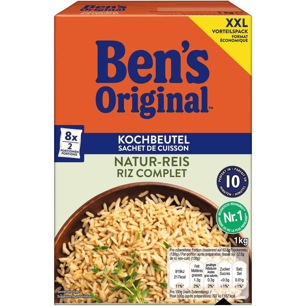 Produktabbildung BEN'S ORIGINAL Natur Reis im Kochbeutel
