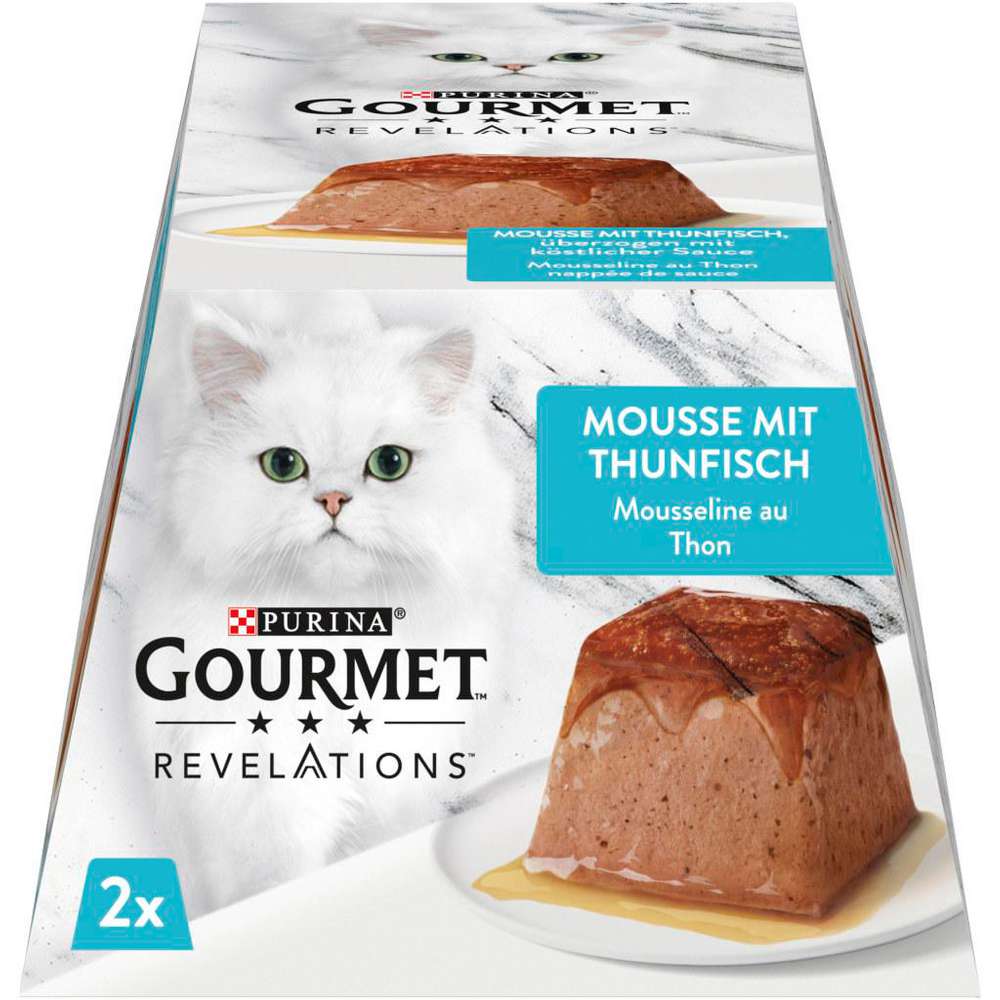 Produktabbildung Purina Gourmet Revelations Katzen-Nassfutter, Mousse mit Thunfisch