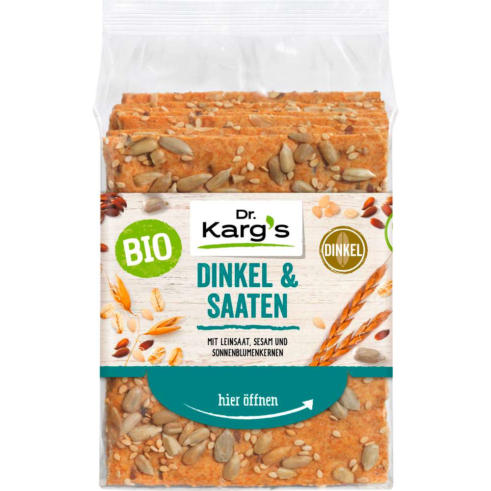 Produktabbildung Dr. Karg's Bio Knäckebrot, Dinkel & Saaten