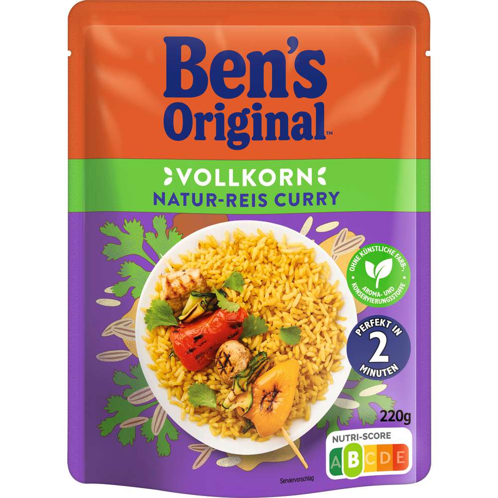 Produktabbildung BEN'S ORIGINAL Natur-Reis Express, Curry Vollkorn