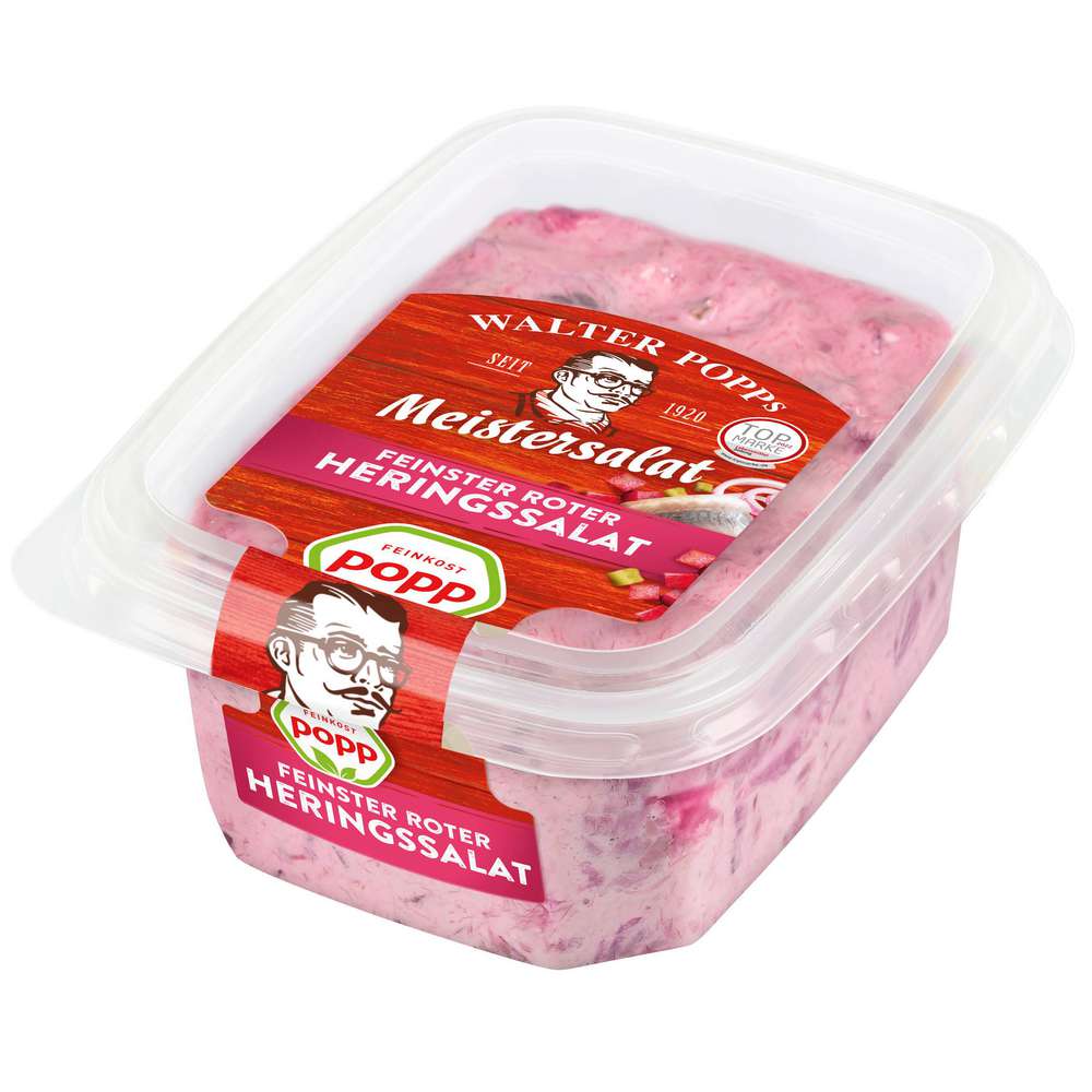 Produktabbildung Popp Heringssalat, rot