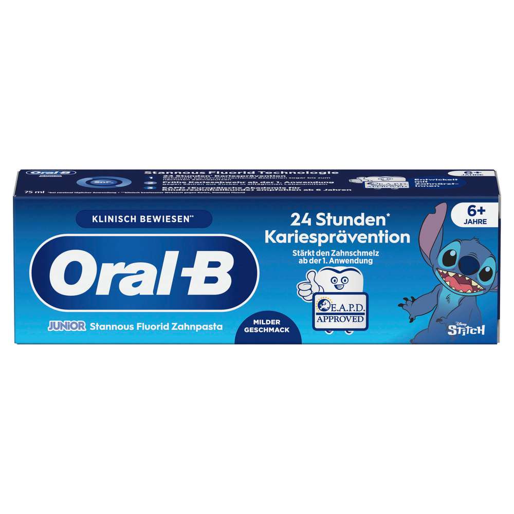 Produktabbildung Oral-B Zahncreme Junior Stitch, milder Geschmack