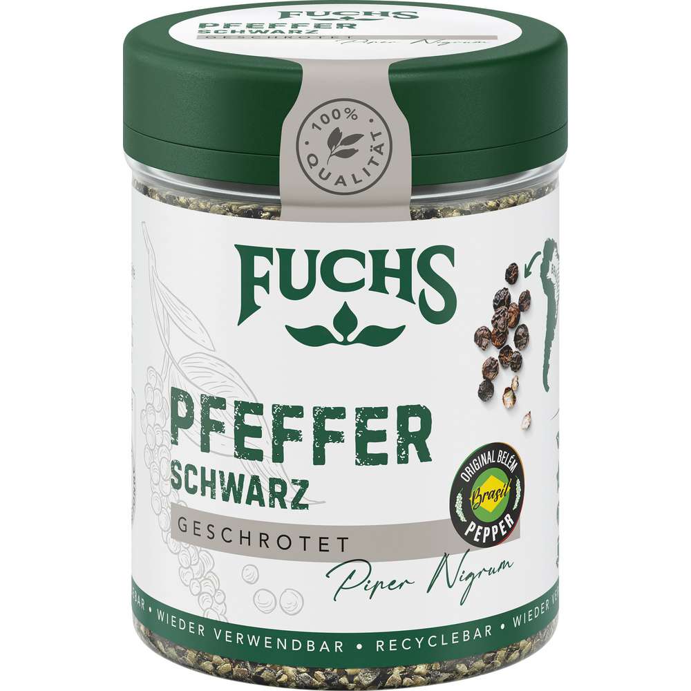 Produktabbildung Fuchs Pfeffer schwarz, geschrotet