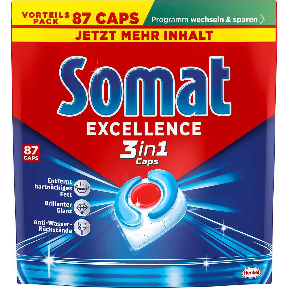 Produktabbildung Somat Spülmaschinen-Caps 3in1, Excellence