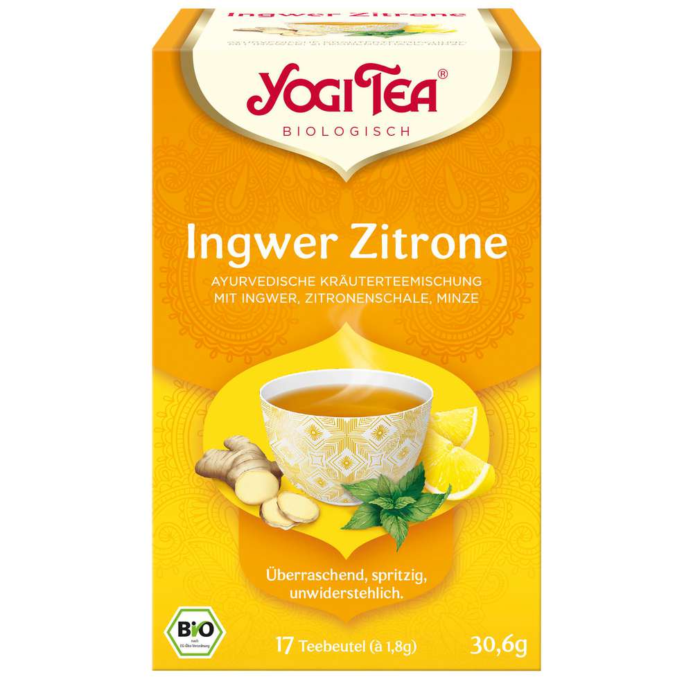 Produktabbildung Yogi Tea Bio Kräuter-Tee Ingwer Zitrone