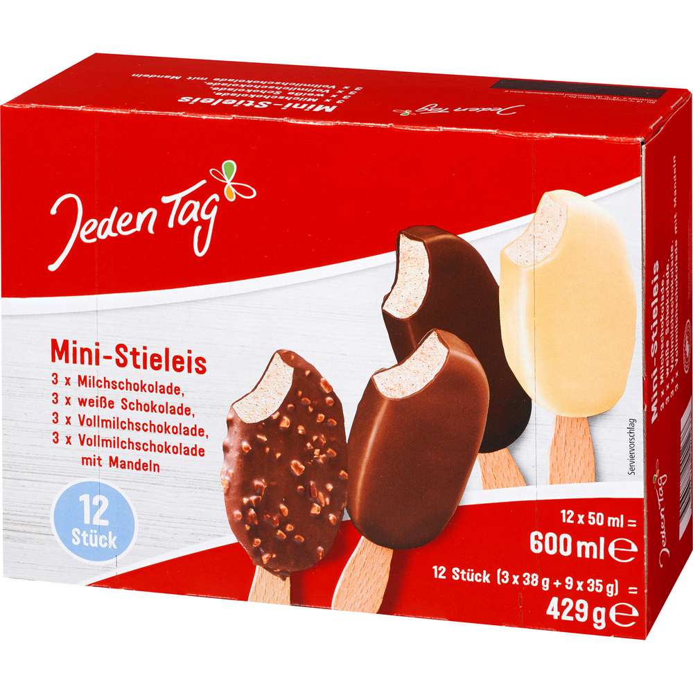 Produktabbildung Jeden Tag Mini Stiel-Eis, sortiert