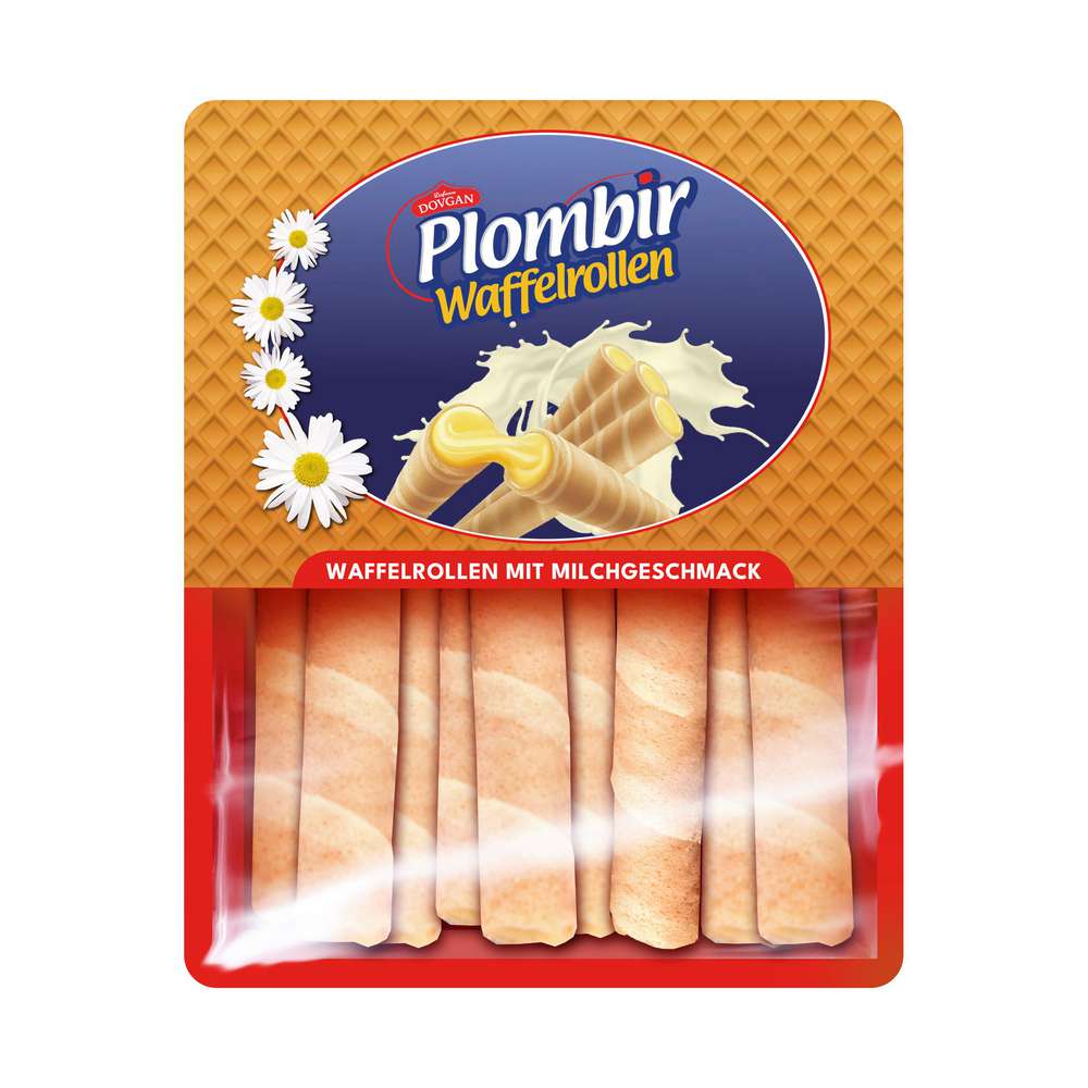 Produktabbildung Plombir Waffelrolle Milchgeschmack