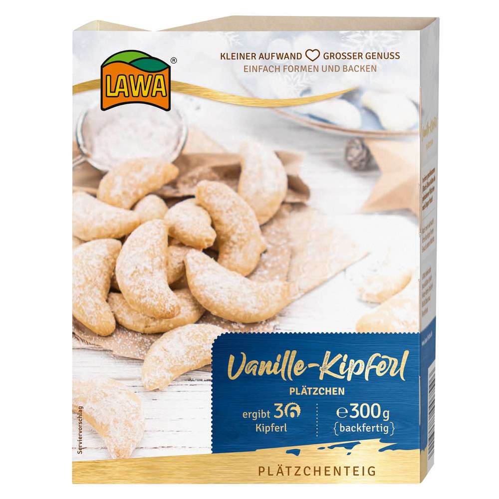 Produktabbildung Lawa Plätzchenteig, Vanille-Kipferl