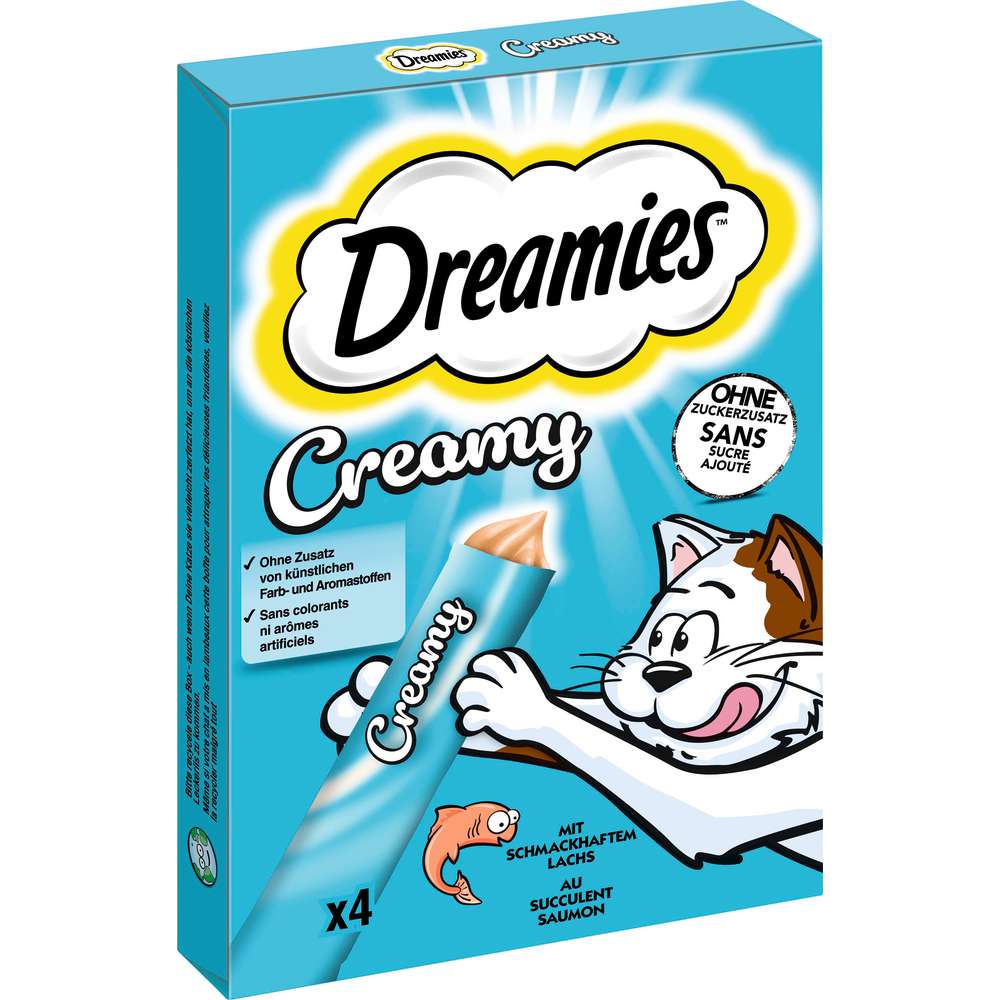 Produktabbildung Dreamies Katzen-Snack Creamy mit Lachs