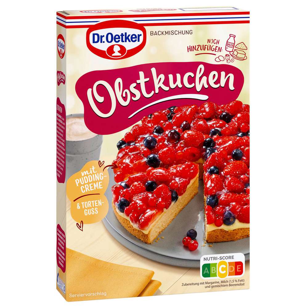 Produktabbildung Dr. Oetker Backmischung, Obstkuchen