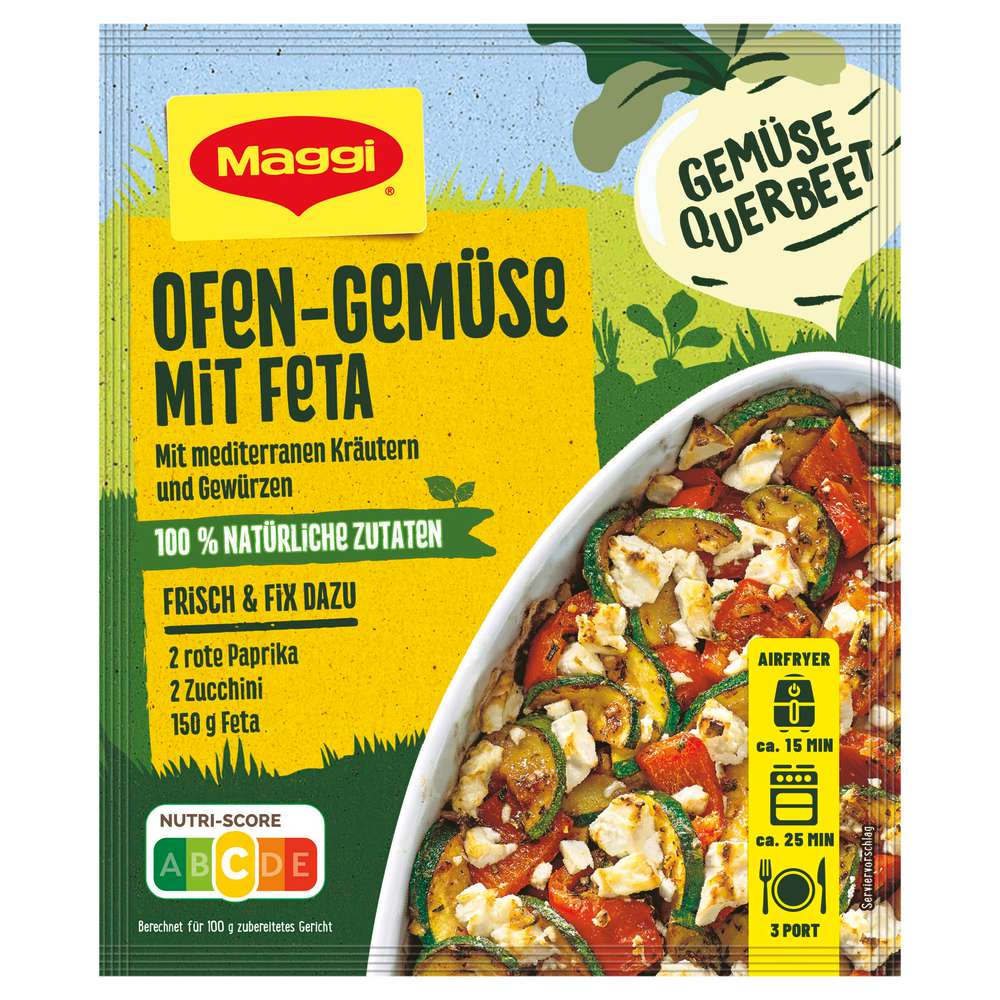 Produktabbildung Maggi Fix-Würzmischung, Ofen-Gemüse mit Feta