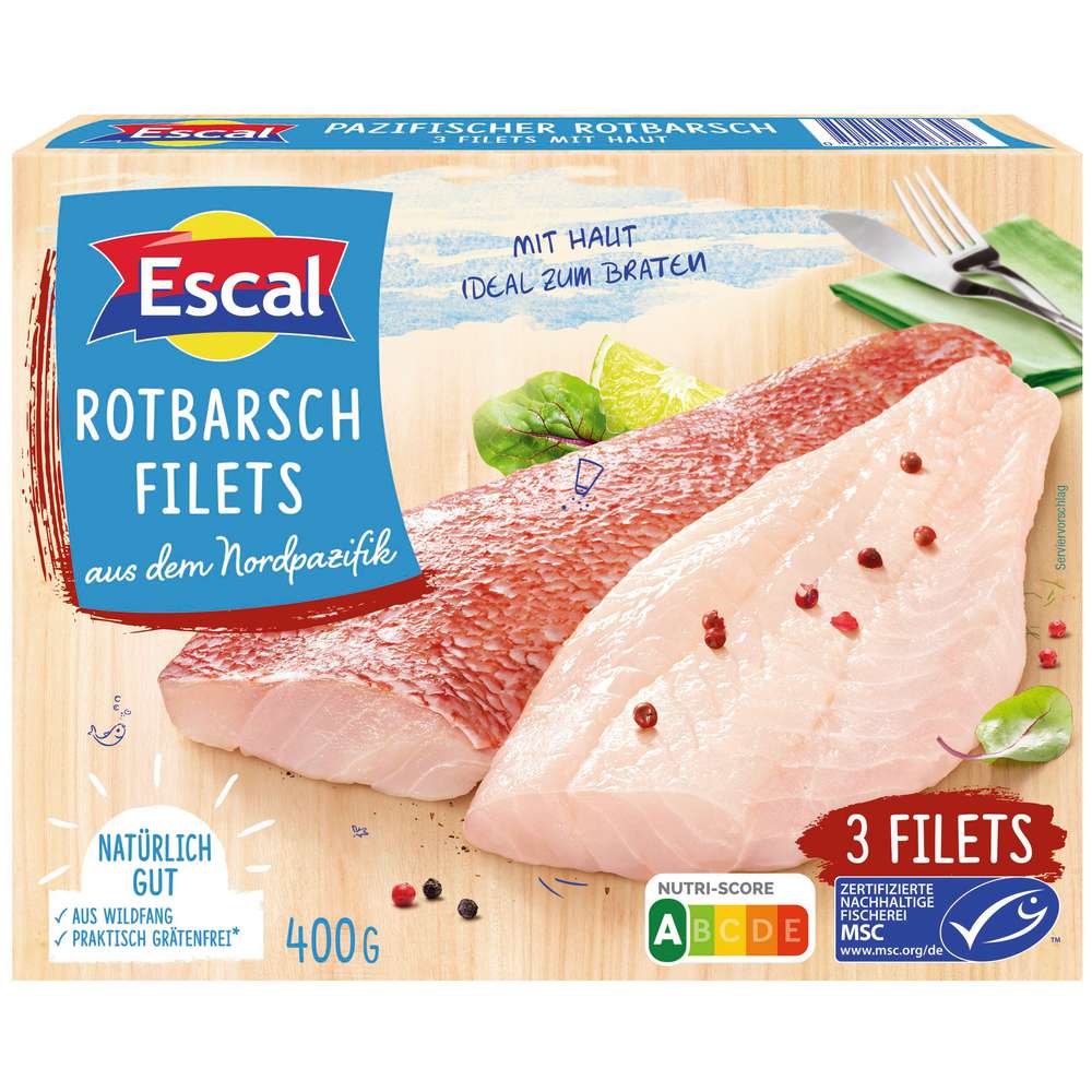 Produktabbildung Escal Rotbarschfilet, tiefgekühlt
