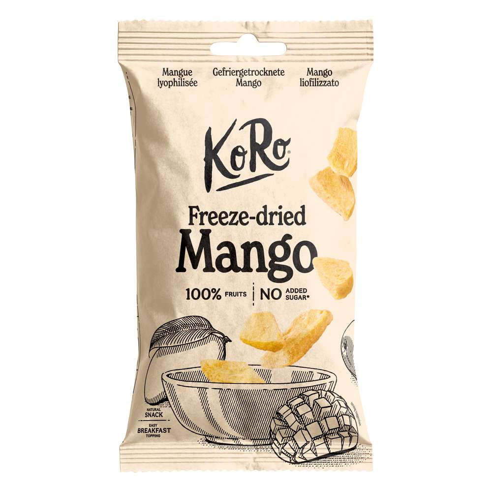 Produktabbildung KoRo Mangostücke, gefriergetrocknet