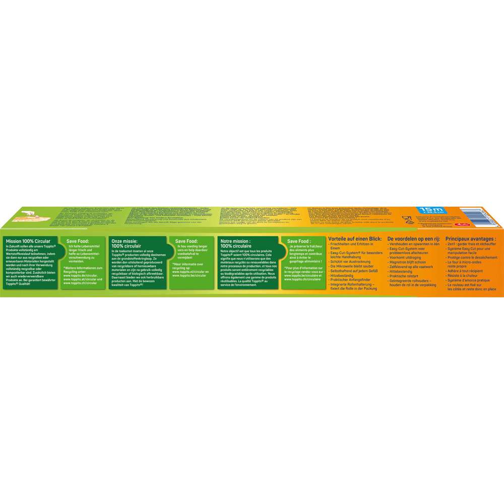 Produktabbildung Toppits Mikrowellen-Frischhalte-Folie, 15m x 32,5cm