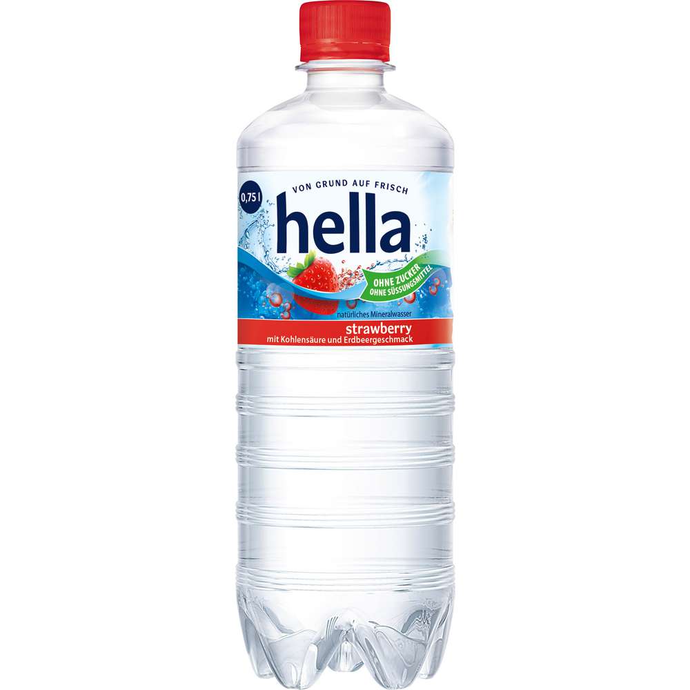 Produktabbildung hella Mineralwasser, Strawberry