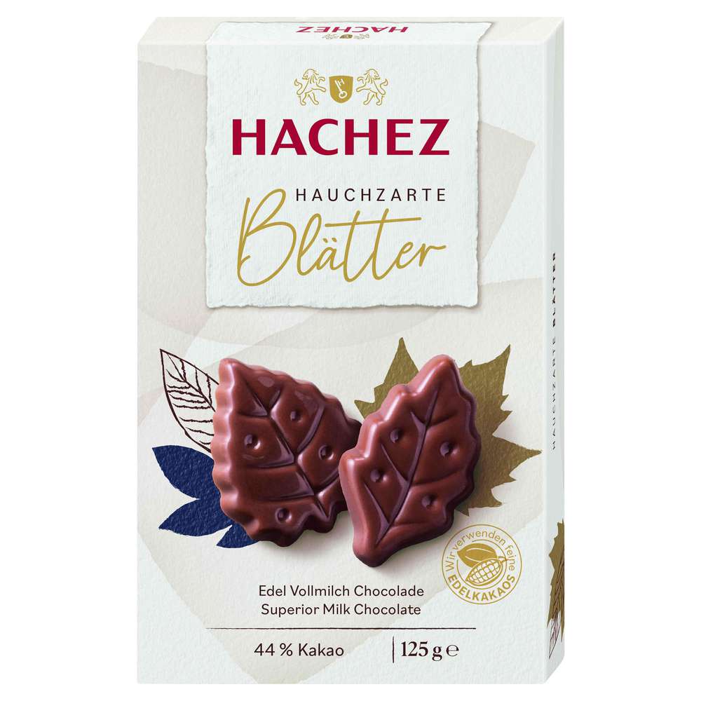 Produktabbildung Hachez Pralinen Hauchzarte Blätter, Vollmilch
