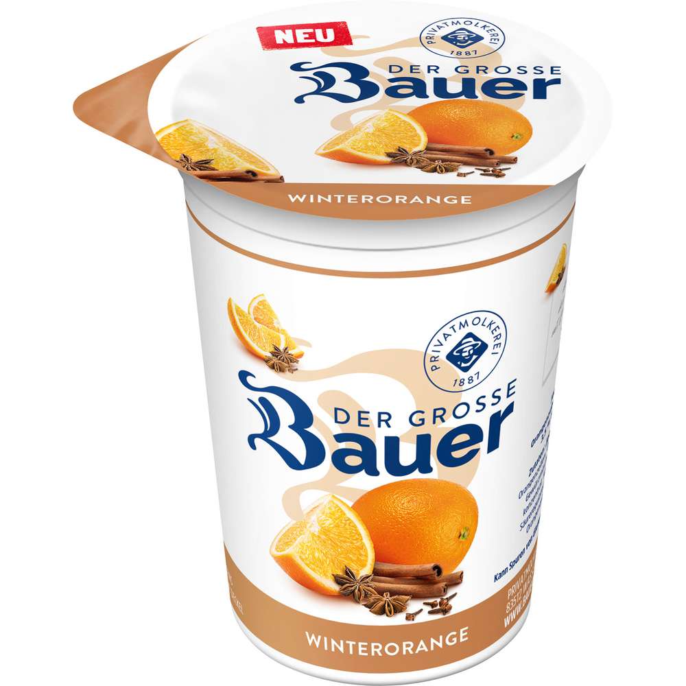 Produktabbildung Bauer Fruchtjoghurt Der große Bauer, Winterorange