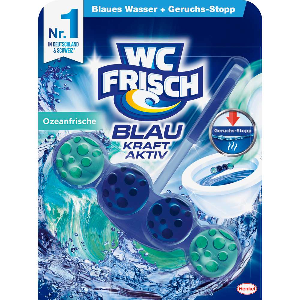 Produktabbildung WC Frisch WC Duftspüler Kraft-Aktiv, Ozeanfrische