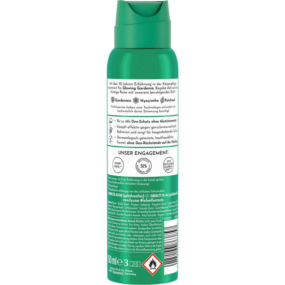 Produktabbildung Fa Deo Spray, Glowing Gardenia