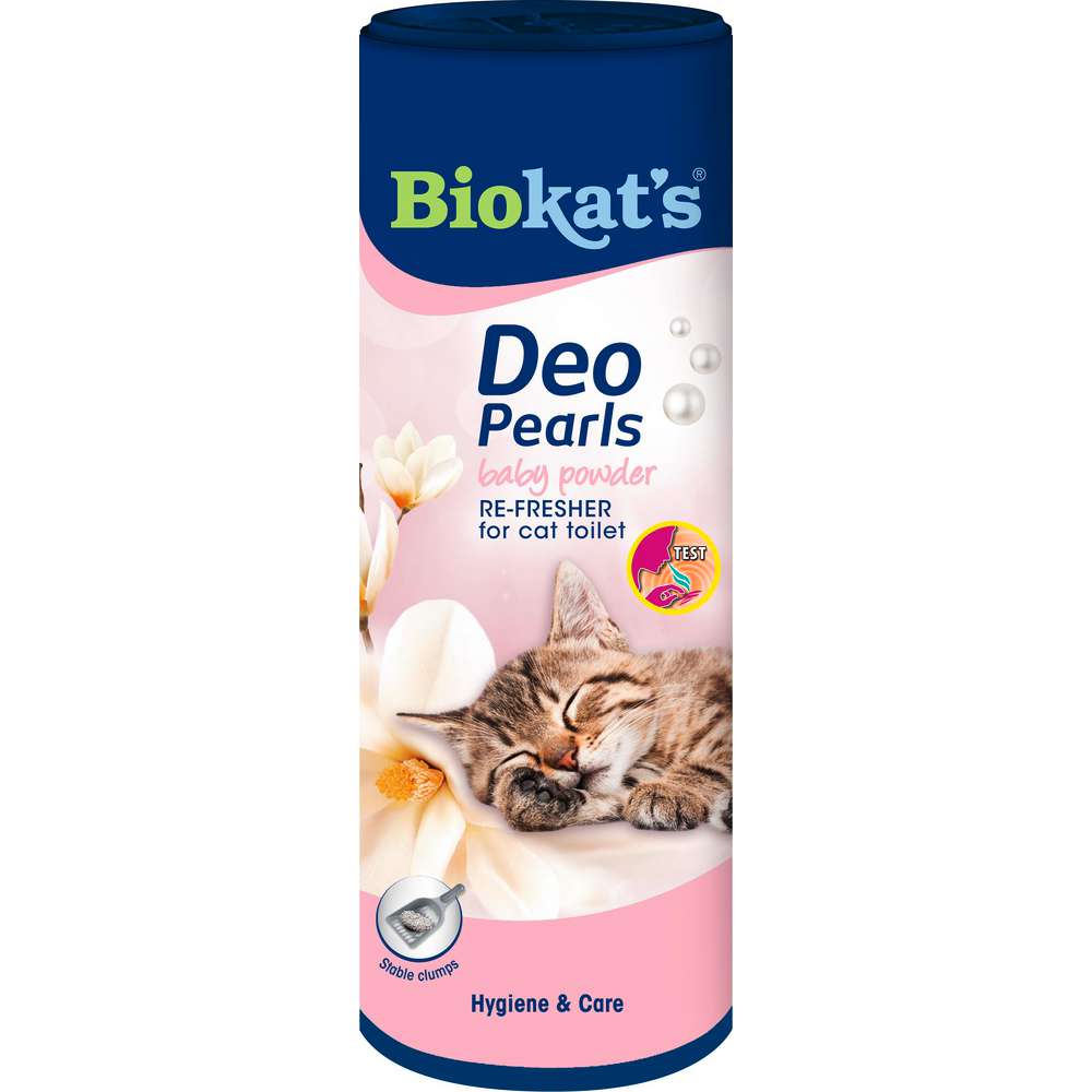 Produktabbildung Biokat's Katzentoilette-Deodorant Deo Pearls, Baby Powder