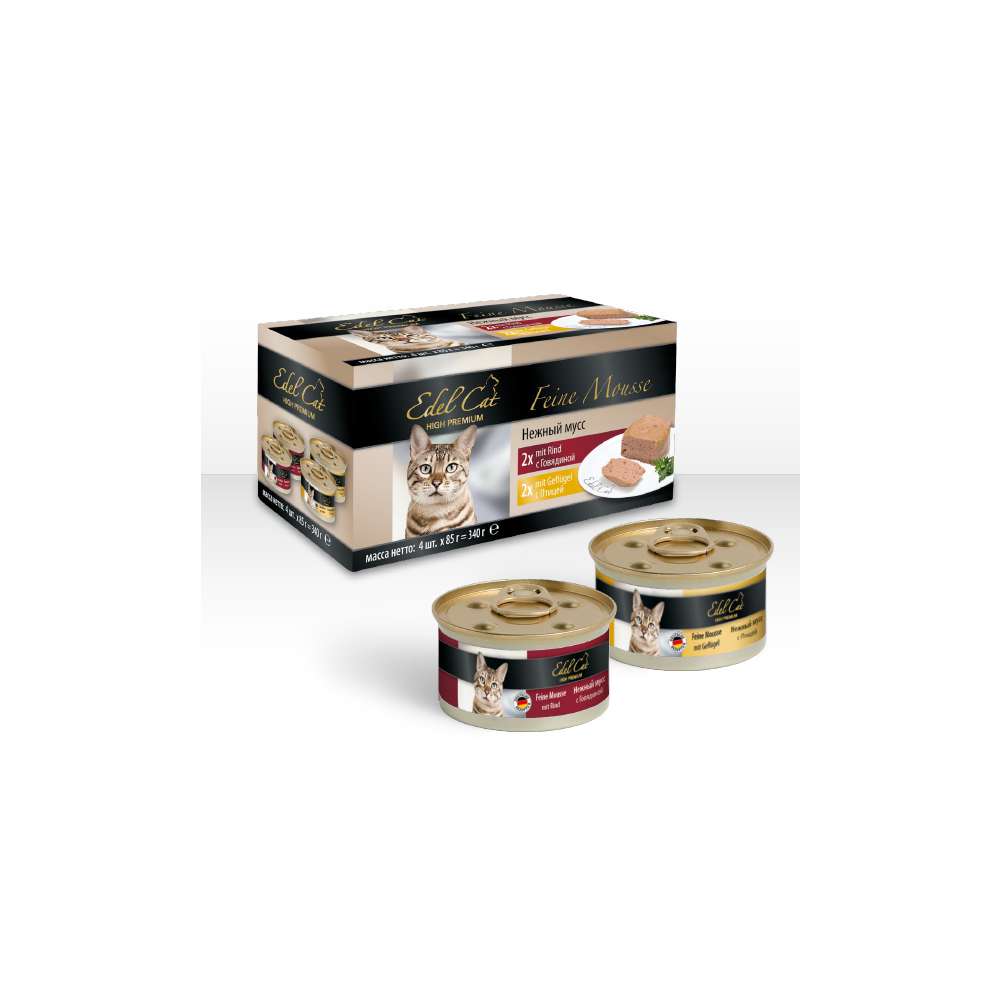 Produktabbildung Edel Cat Katzenfutter, Geflügel & Rind