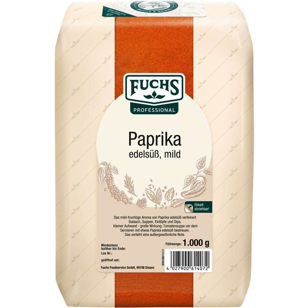 Produktabbildung Fuchs Paprika edelsüß, mild