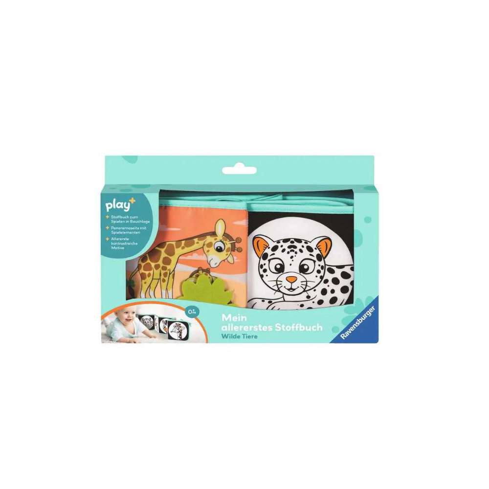 Produktabbildung Ravensburger play+ Mein allererstes Stoffbuch: Wilde Tiere